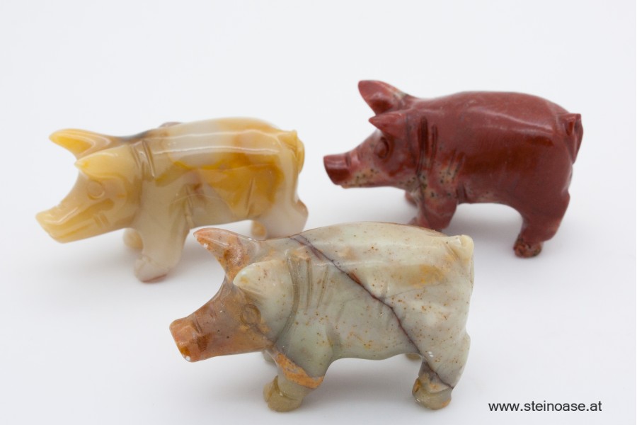 Schwein Speckstein Gr.S